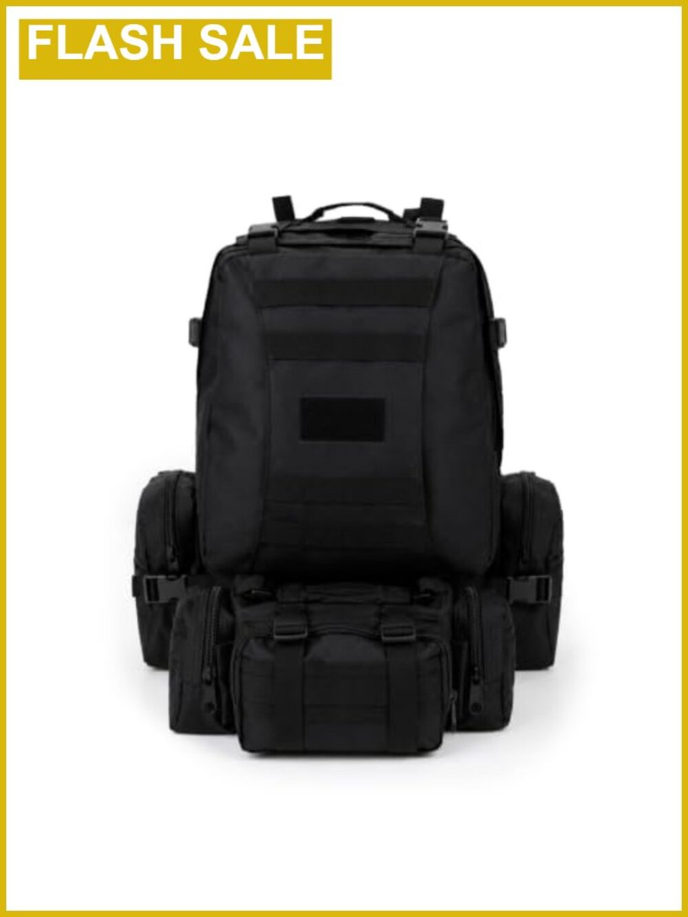 Military Tactical Backpack 60L Molle Detachable Daypack Hiking Camping